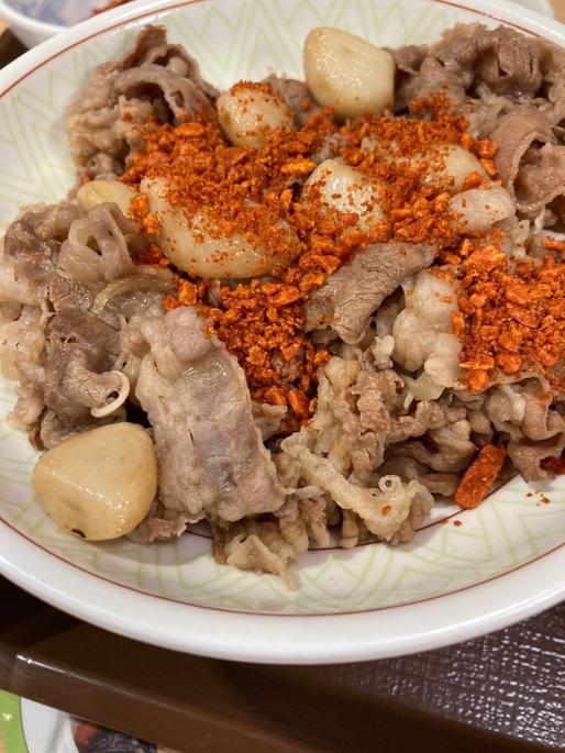 にんにくファイヤー牛丼