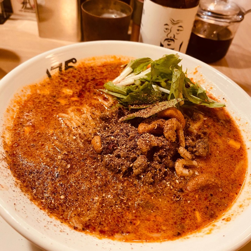 白胡麻汁あり担々麺（辛さ4/痺れ4） 4辛/4痺れ