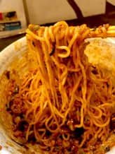 イカゲソ汁なし担担麺（冷やし） 辛め