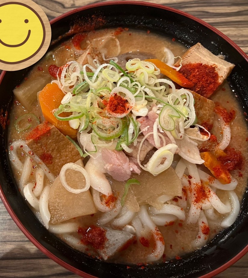 旨辛豚汁うどん 3辛