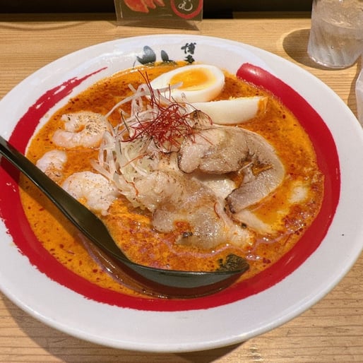 黄金えび辛麺 30辛(超スーパー激辛)