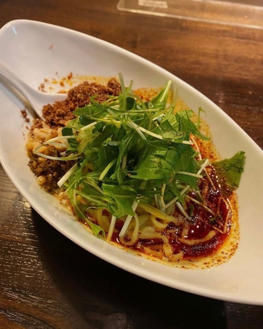 つゆ無し坦々麺 4辛 4痺れ