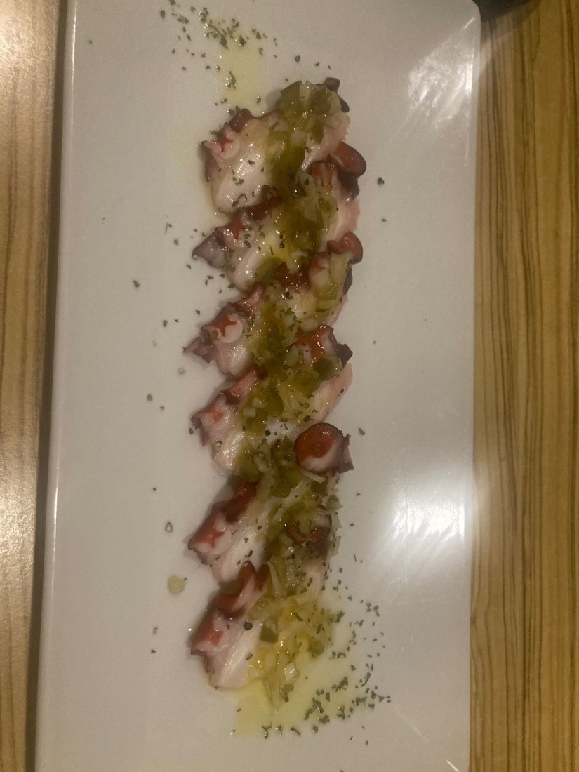 タコとハラペーニョのカルパッチョ