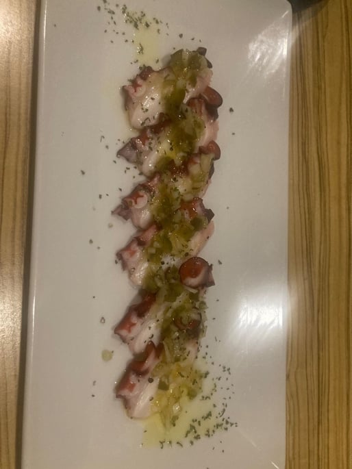 タコとハラペーニョのカルパッチョ