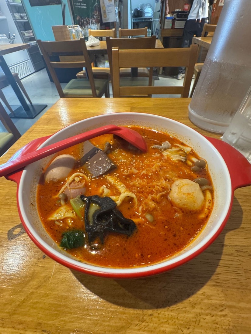 麻辣湯(中辛) 0白湯、1微辛、2中辛、3大辛、4激辛