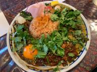 3種あいがけ、パクチートッピング。