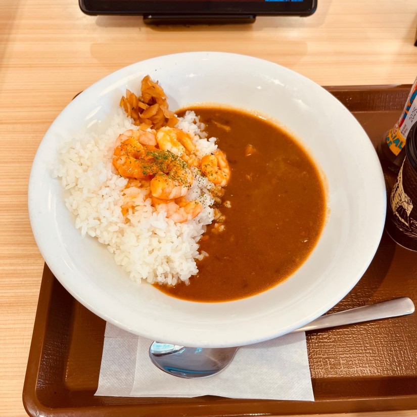 ぷりぷりエビのビスクソースカレー