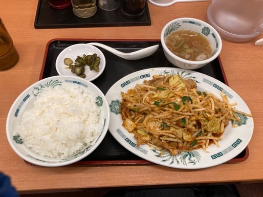 バクダン炒め定食