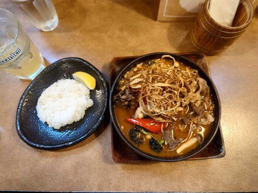 ラムしゃぶと7種きのこの森 8番