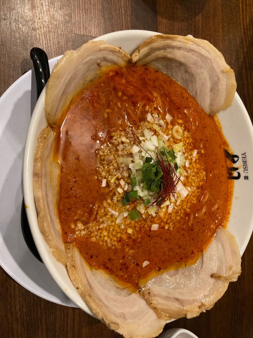 肉入り坦々麺  爆辛（辛大の10倍）