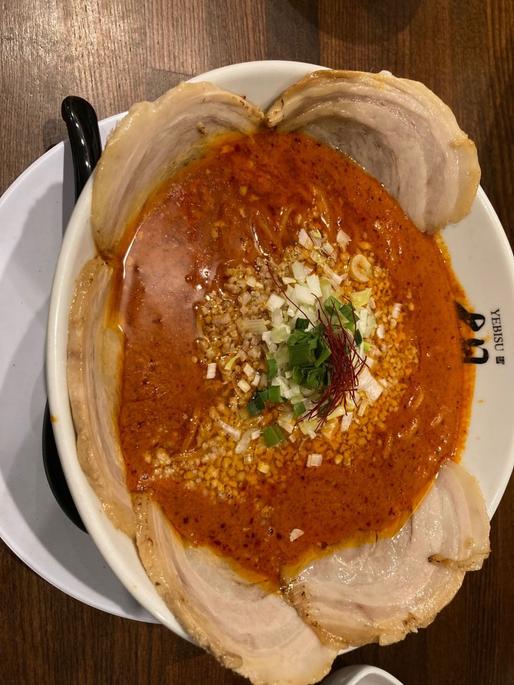 肉入り坦々麺  爆辛（辛大の10倍）