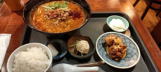 麻辣坦々麺定食 激辛