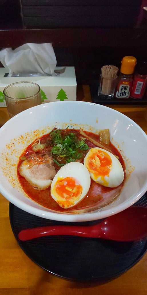 旨辛赤影ラーメン(味たまご追加) 超辛