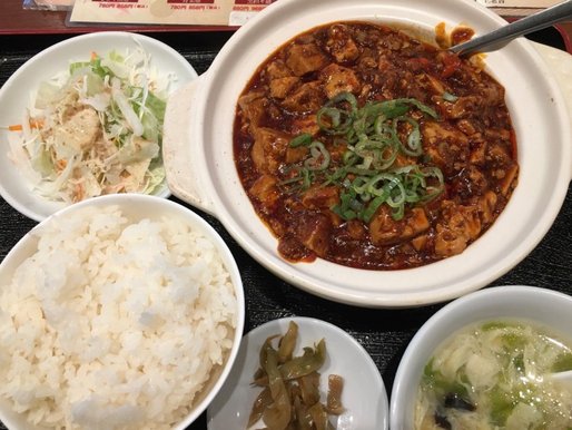 麻婆豆腐定食 超辛
