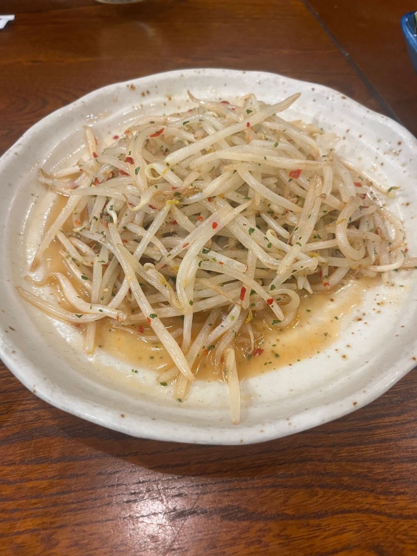 ぺぺもやし炒め￼