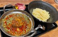 スパイシー肉塊ボルケーノつけめん 激辛❓