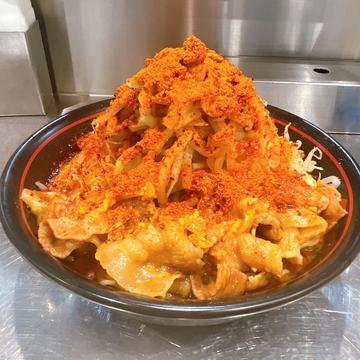 鬼紅ラーメン ドカ盛･野菜 辛さ増し