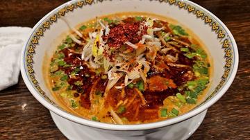 汁あり担々麺 辛さ4、しびれ3