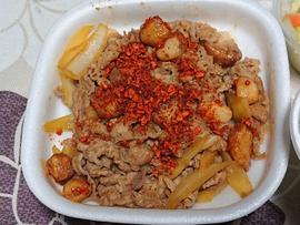 にんにくファイヤー牛丼(中盛)