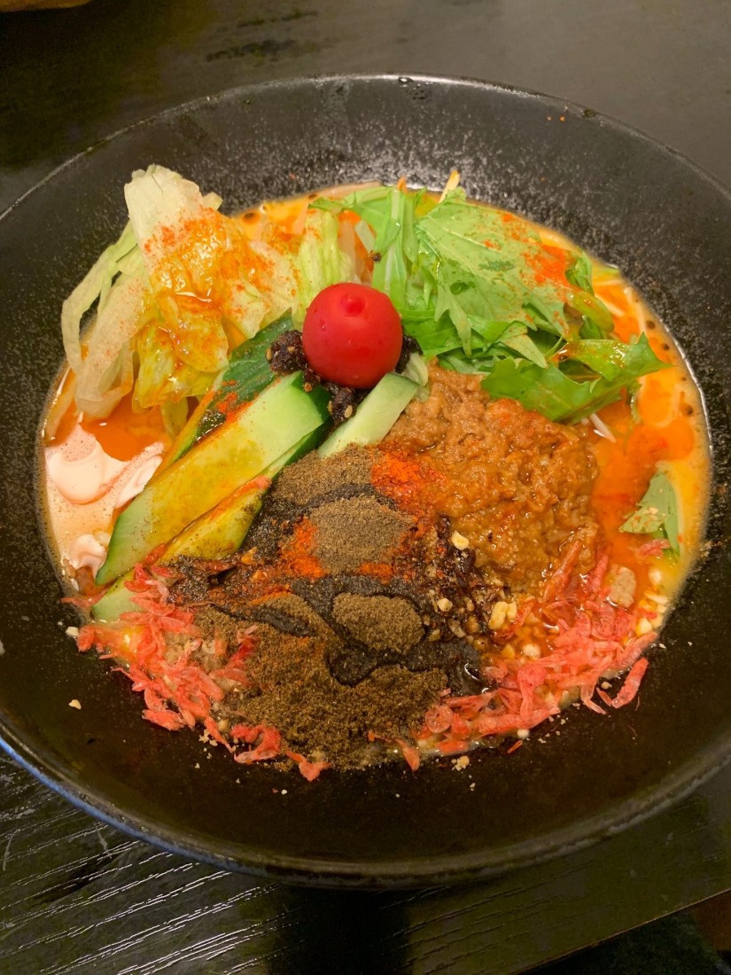 冷やし坦々麺 5辛、5痺れ