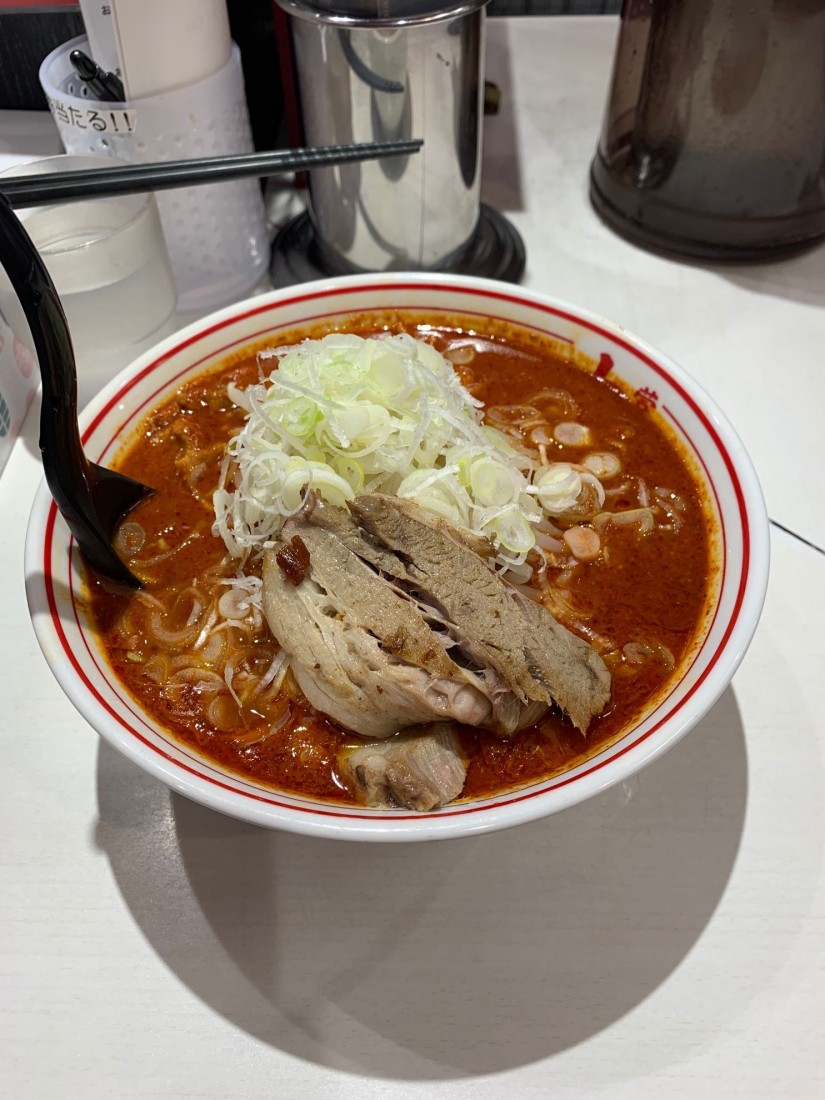 北極 辛さ5倍 ネギ、チャーシュー1枚 9