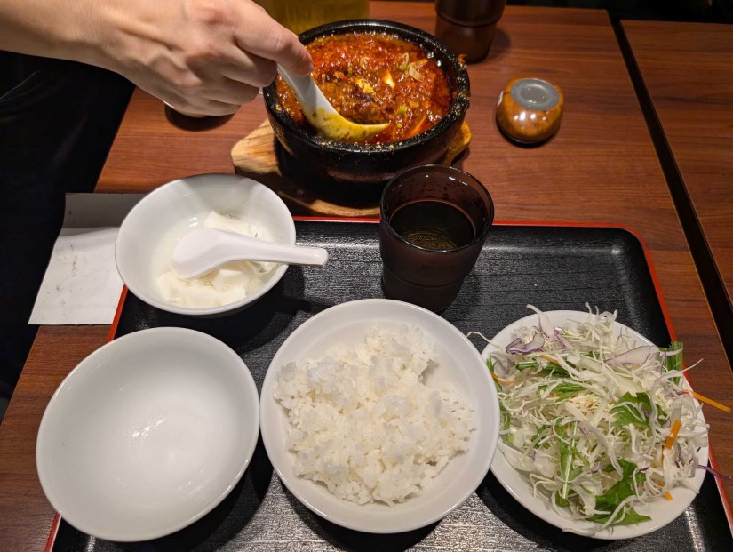 頂天石焼麻婆豆腐 地獄辛+オプション天獄辛