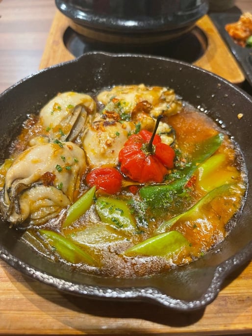 牡蠣のアヒージョ 5辛