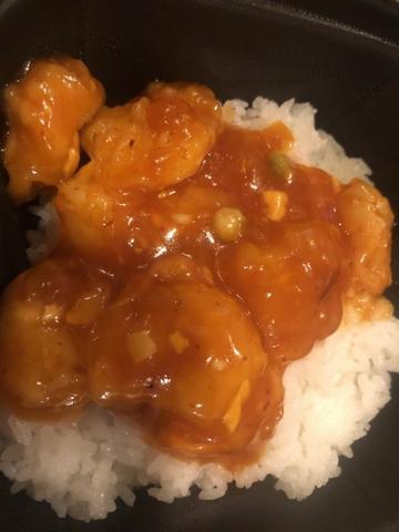 海老チリ丼