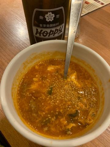 カルビスープハーフ 辛め