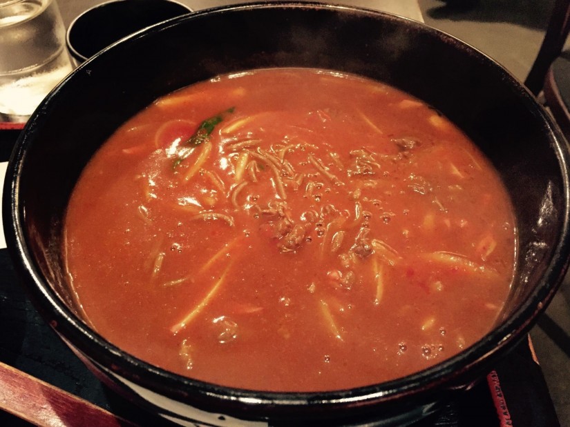 カレーそば ⑦超激辛