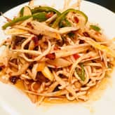 干し豆腐のマーラー味和え