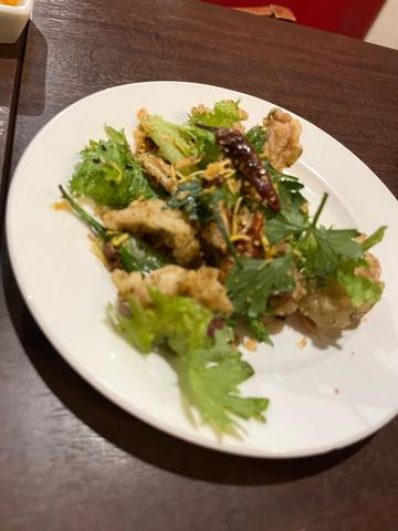 軟骨の青山椒揚げ