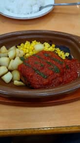 スパイシートマトハンバーグ