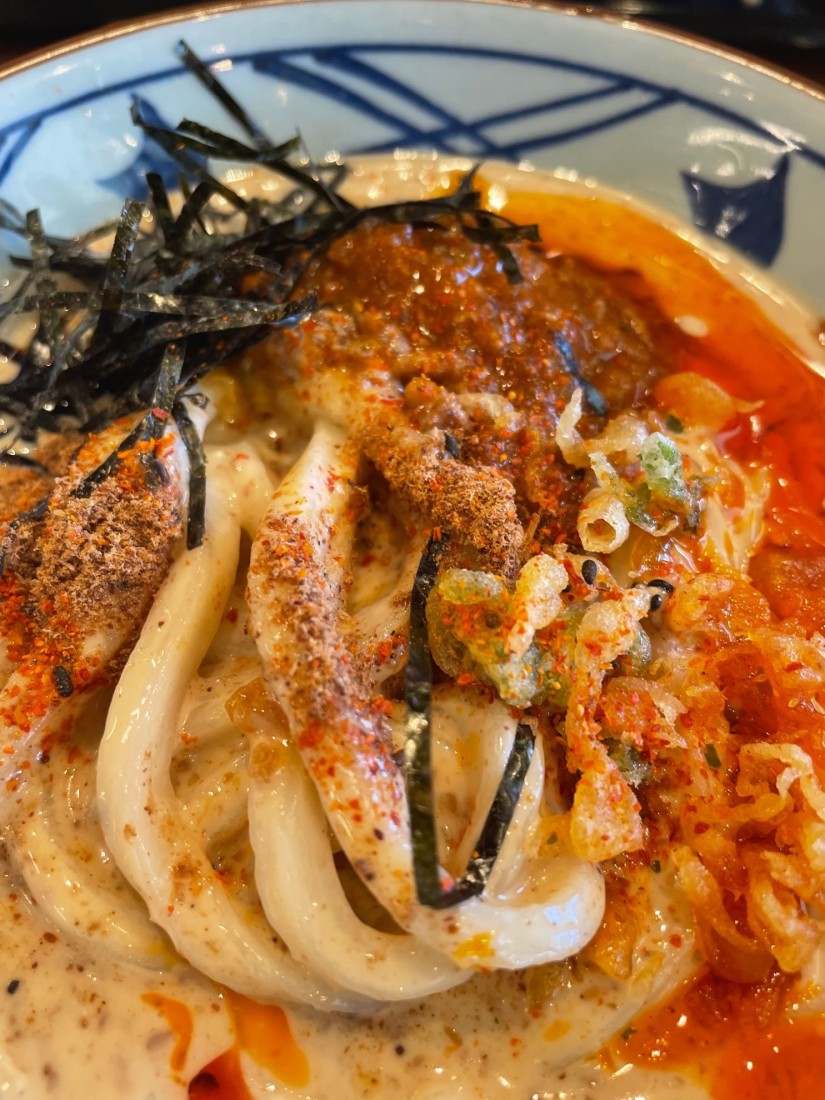 冷やしピリ辛豆乳坦々うどん