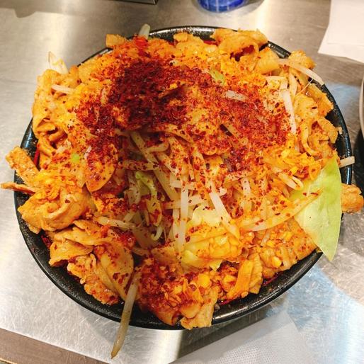 鬼紅 野菜増しバラ肉増し 辛さ5