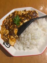麻辣麻婆豆腐 唐辛子マーク2個、辛さの追加はしていない
