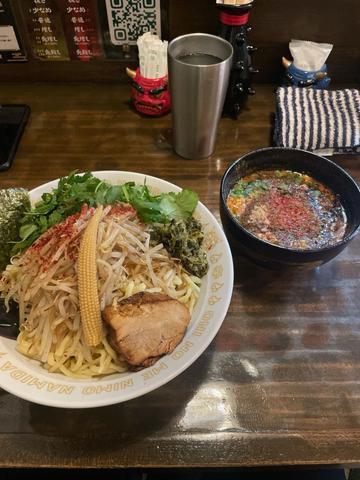 パクチーシビカラ味噌つけ麺 辛さ鬼増し 痺れ鬼増し