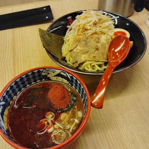 灼熱つけ麺(全部のせ) 1辛,2辛,3辛,極限