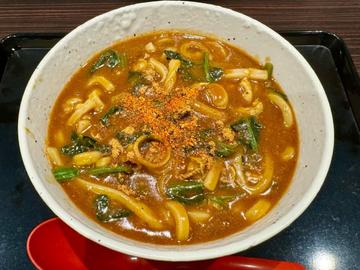 カレーうどん ほうれん草 20辛
