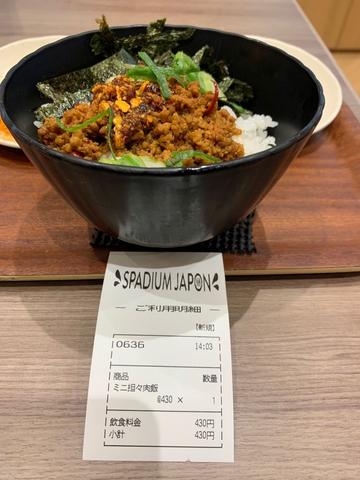 ミニ坦々肉飯