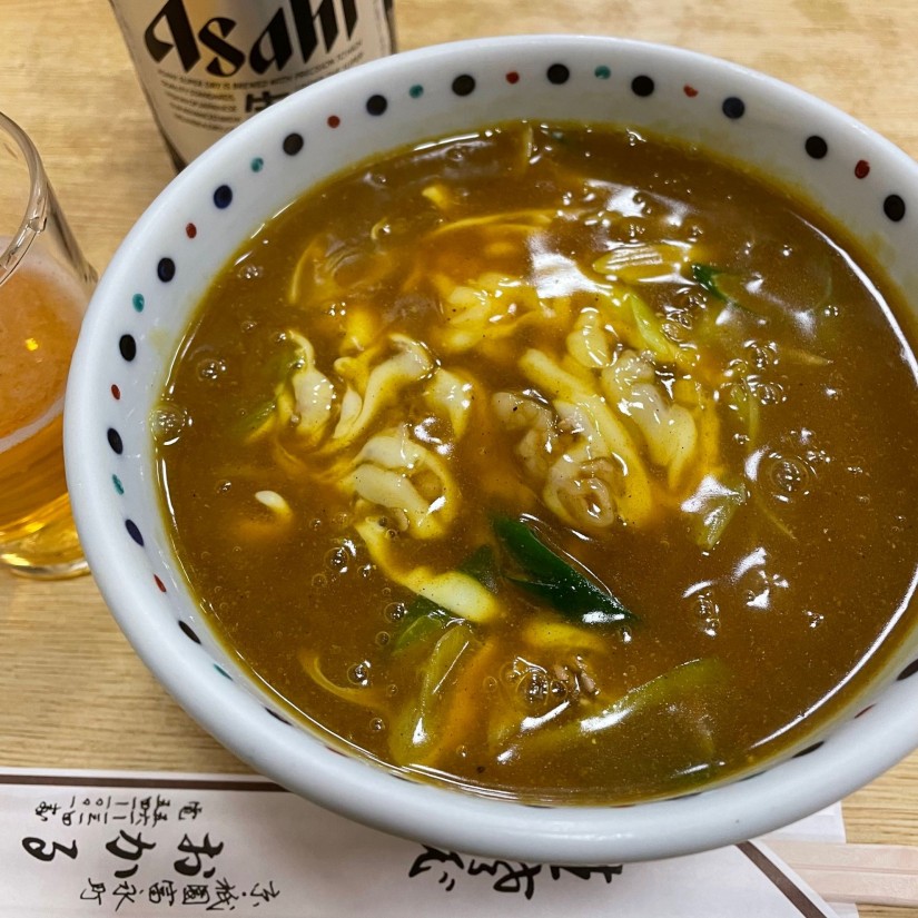 チーズ肉カレーうどん 辛め