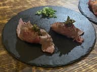 焦がし青唐がらし味噌の”極上A5ランク炙り肉寿司” 0.5辛