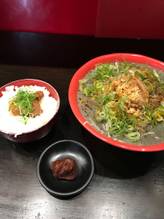 濃厚黒胡麻クリーミー坦々麺＋激辛玉