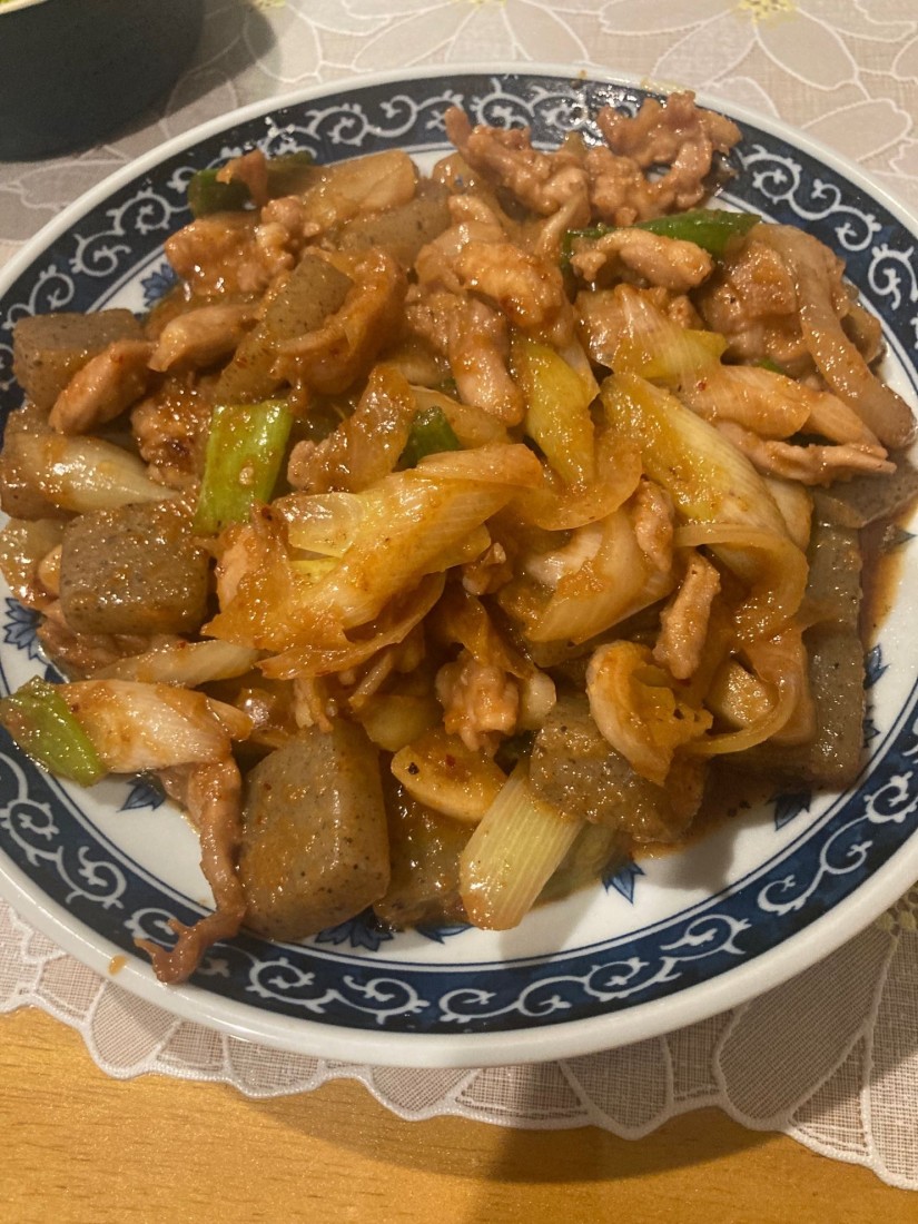 鳥肉ピリ辛いため(せせり) 鬼辛