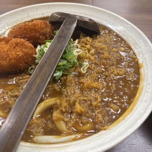 クリームコロッケカレーうどん(大盛! 表記なし