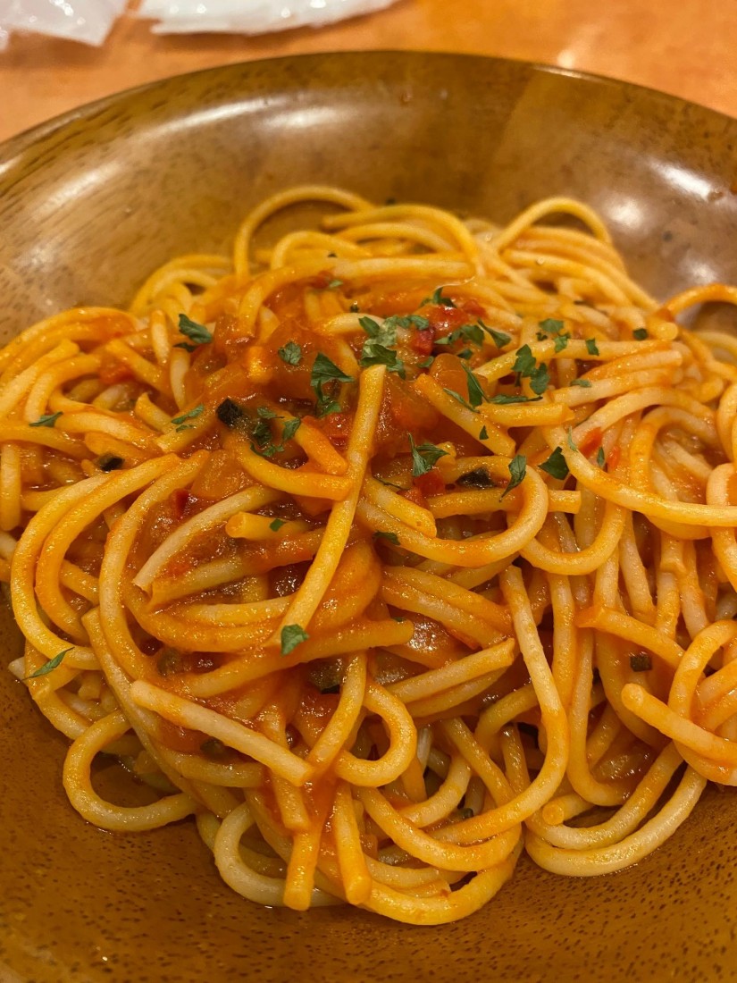 パスタアラビアータ 唐辛子マーク3つ