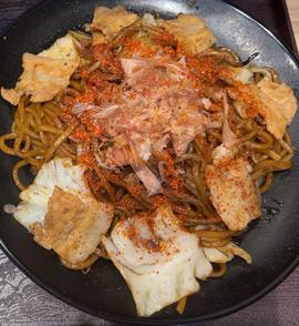 豚焼きそば ハバネロ入り一味唐辛子多め