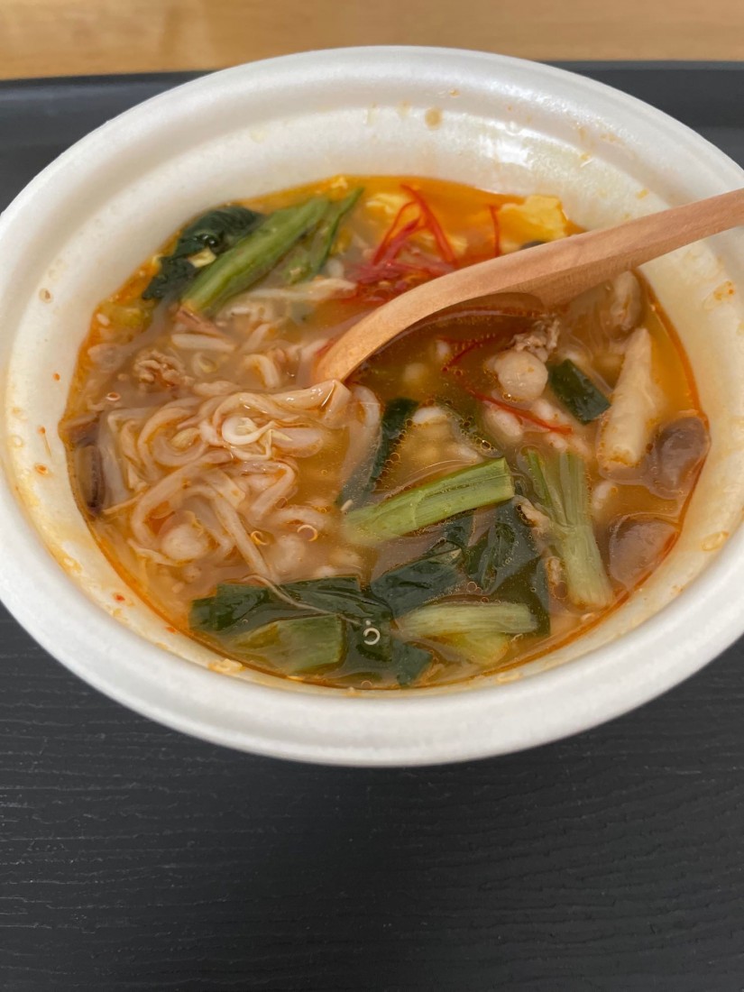 ユッケジャンクッパ風スープ（雑穀入り）