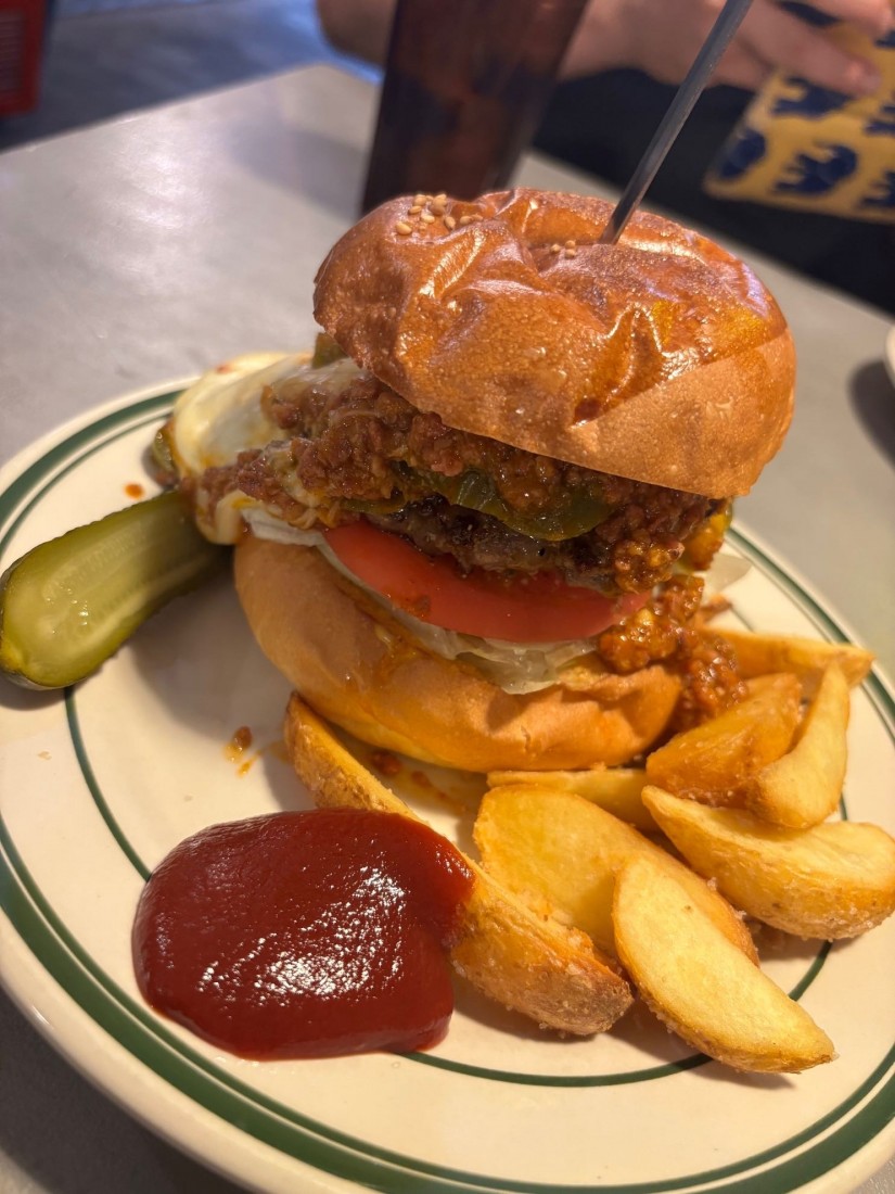 チリミートハラペーニョチーズバーガー ハラペーニョトッピング 2辛
