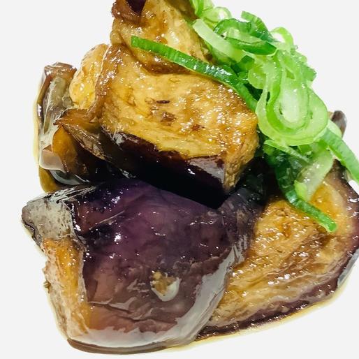 揚げ茄子のピリ辛ソースがけ